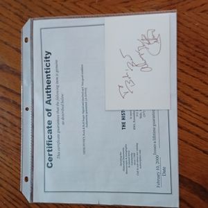 "Hall Of Fame" Autograph